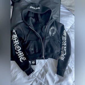 Chrome Hearts f*** you Cropped Hoodie ***SUPER RARE***